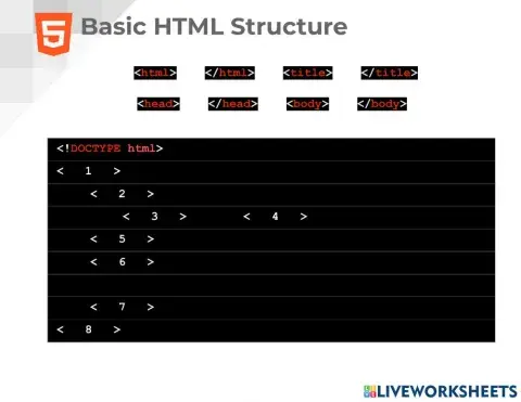 Basic HTML Structure Activity