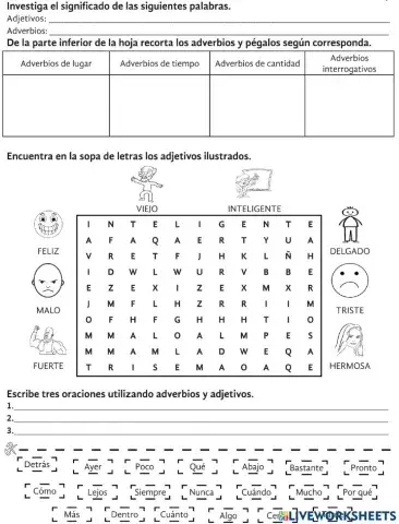 Adjetivos y advervios