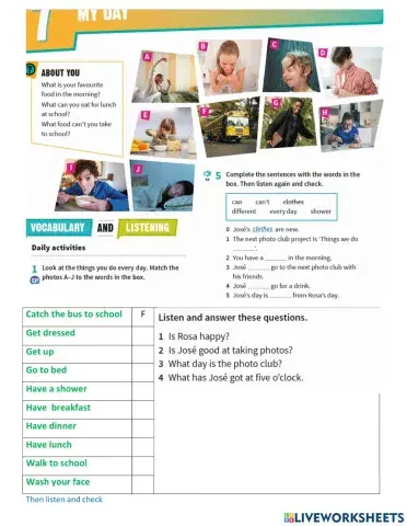 Prepare A1 NUS u7 Vocabulary