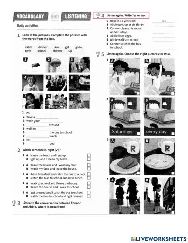 Prepare A1 NUS u7 Vocabulary WB