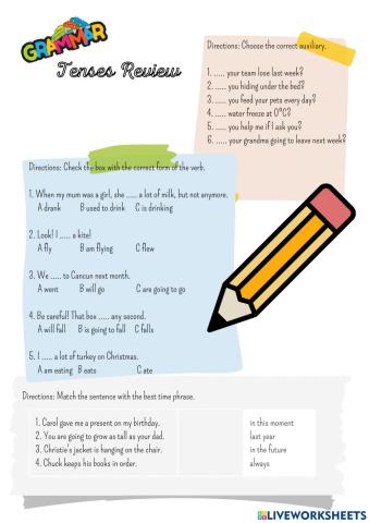 Tenses review