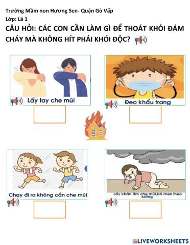 KĨ NĂNG thoát hiểm khi gặp hỏa hoạn