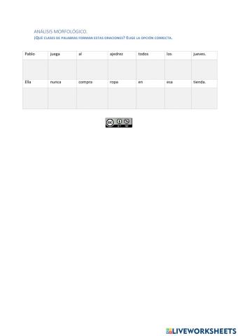 Análisis morfológico