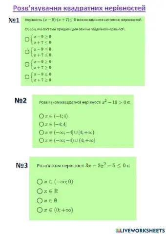 Квадратична нерівність