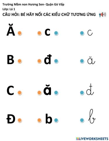 Ôn một số chữ cái đã học