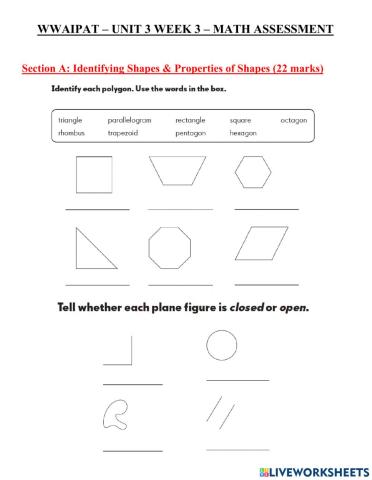 Grade 3 Math - Shapes