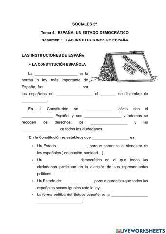 Las instituciones de España