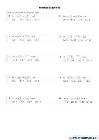 WW Function Machines