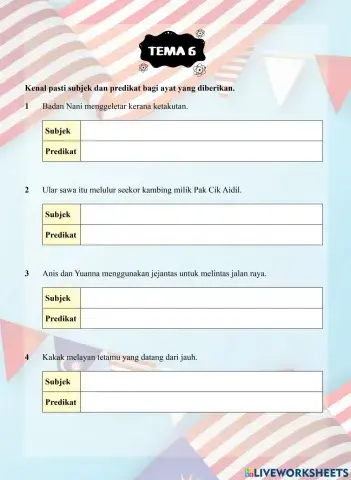 Tutor Sukses 2023-24 Bahasa Melayu Tahun 6 - Tema 6