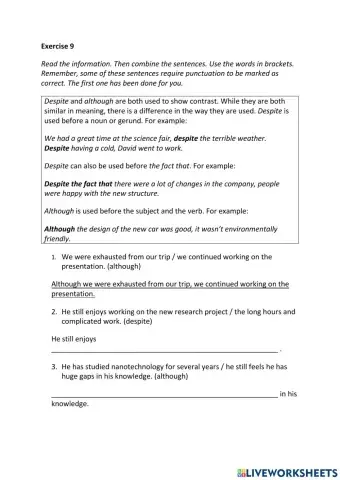 IE3, Unit 6, Grammar and Vocabulary, Exercise 9