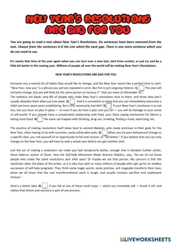 New year's resolutions are bad for you