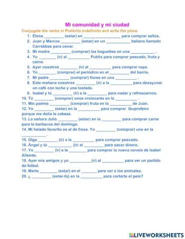 Mi ciudad y mi comunidad