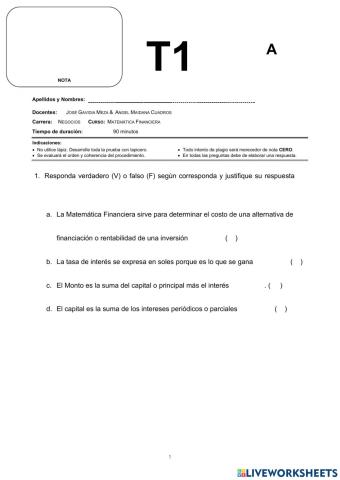 T1 Matemática Financiera UPN hasta Ec Valor
