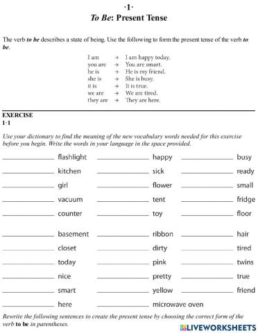 Present simple affirmative