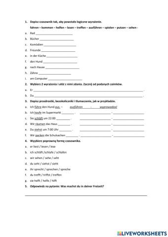 Freizeit Deutschtour Fit 7 Kapitel 3