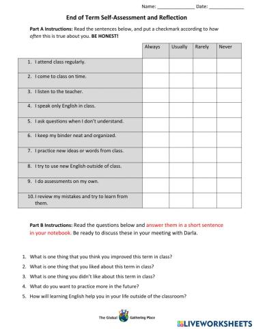 CLB 3-4 Self-Reflection