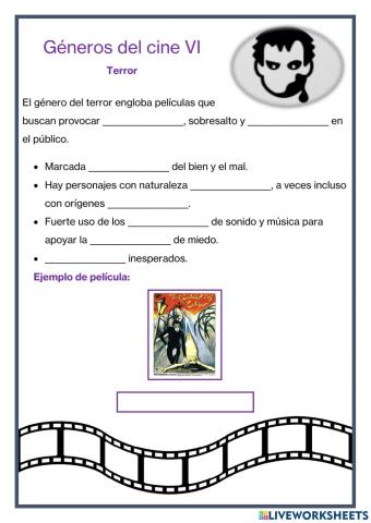 Géneros del cine VI - Terror