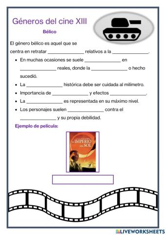 Géneros del cine XIII - Bélico