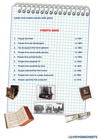 Inventions and discoveries