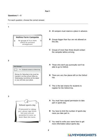 B1 reading and writing grado (10) seguno periodo
