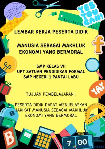 Manusia Sebagai Makhluk Ekonomi yang Bermoral
