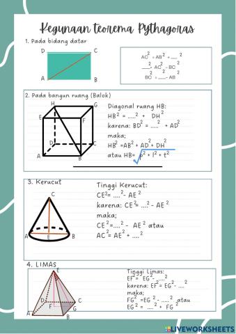 Kegunaan teorema pytagoras