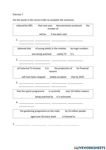 IE3, Unit 7, Grammar and Vocabulary, Exercise 7