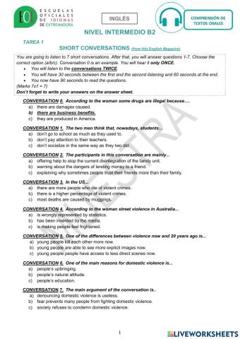 Muestra EOI Inglés B2 Extremadura