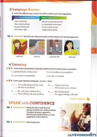 Describing health problems