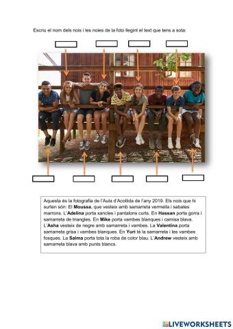 Roba Aula d'Acollida