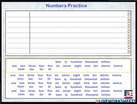 Numbers Practice