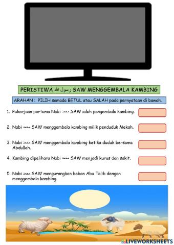 Peristiwa Rasulullah SAW Menggembala Kambing