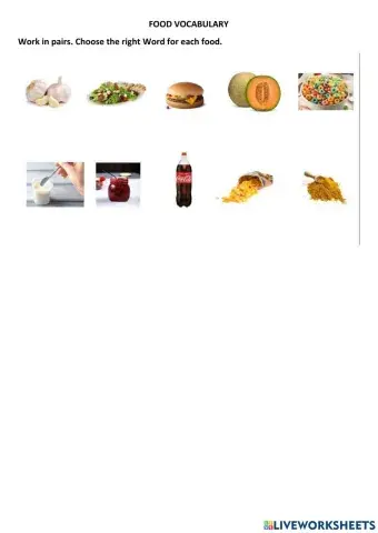 Food vocabulary