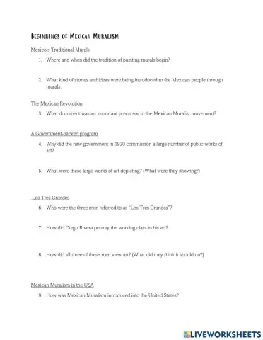 Mexican Muralism - Diego Rivera