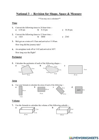 WW N3 SSM Practise Test