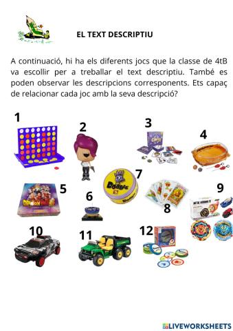 Descripció de joguines
