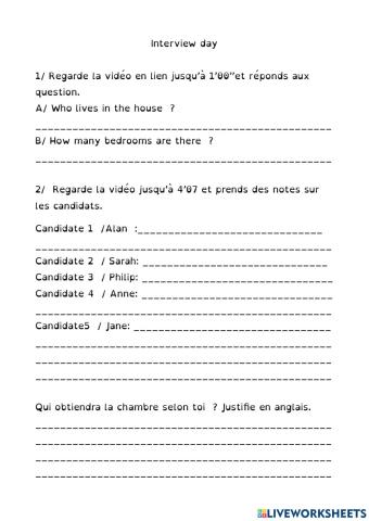 Interview day