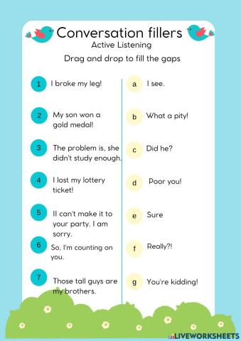 Conversation Fillers - Active Listening