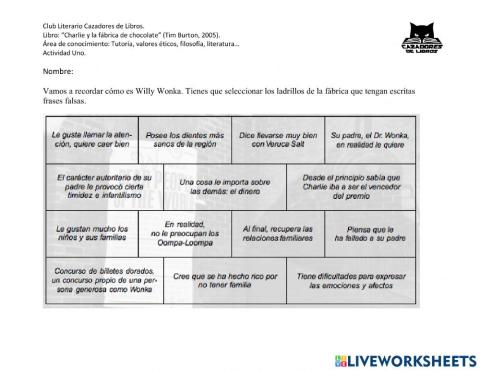 Charlie y la fábrica de chocolate