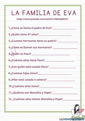 La familia de Eva