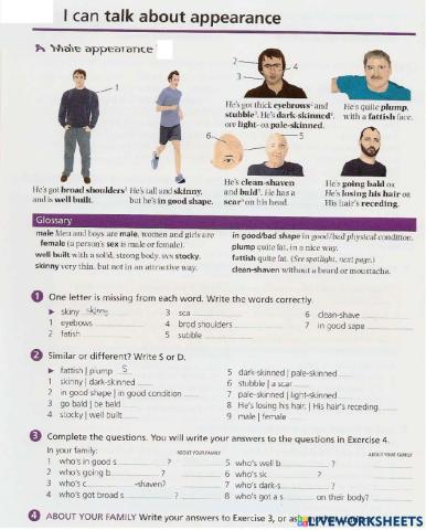 Intermediate Vocabulary-5 Appearance