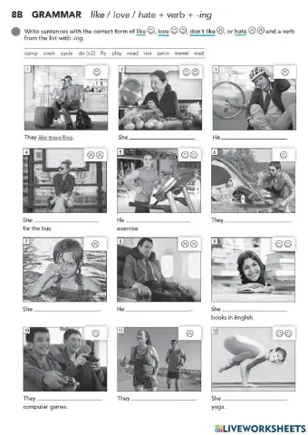 Like, love, don't like, hate