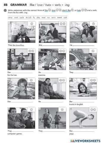 Like, love, don't like, hate