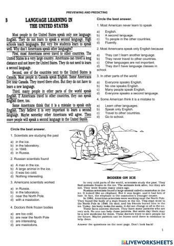 Previewing & Predicting