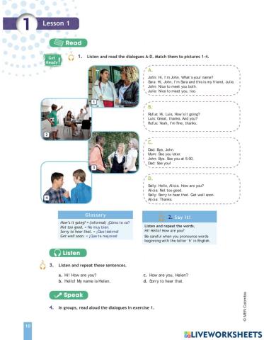 Listening 1 Ninth grade 