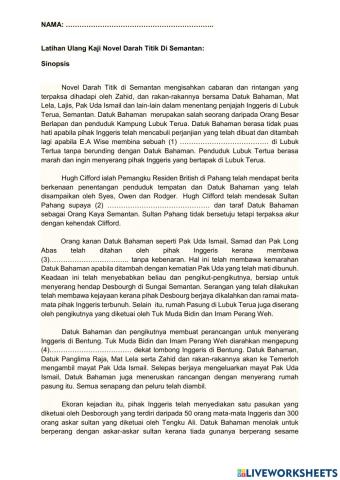 Novel darah titik di semantan