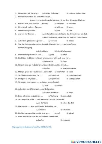 HV - Ninas neue Wohnung