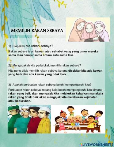 Memilih rakan sebaya