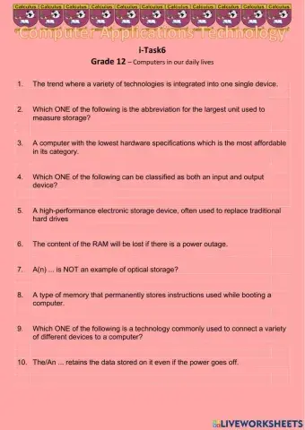 Computers in our daily lives