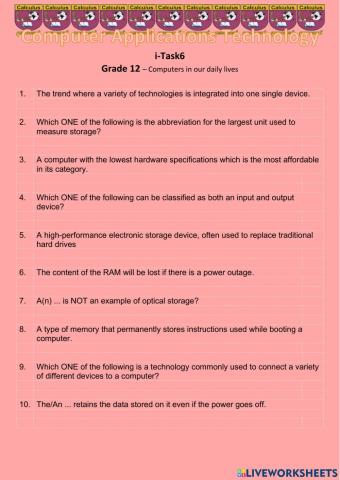 Computers in our daily lives